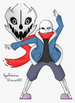 Genocide Sans By Aquasproductions On Deviantart - Undertale Sans With Papyrus Scarf