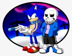 Clip Royalty Free Stock Cool Blue By Sikyusonic On - Sonic And Sans Undertale