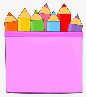 Colored Pencils In A Pencil Holder Clip Art - Coloured Pencils Clip Art
