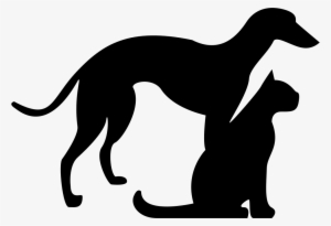 Cat And Dog Png Black And White Transparent Cat And - Dog And Cat Silhouette Png