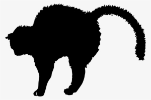 Big Image - Cat Fighting Silhouette Png