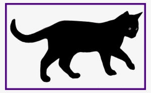 Best Silhouette Of Walking Cat Org Animal - Drawing