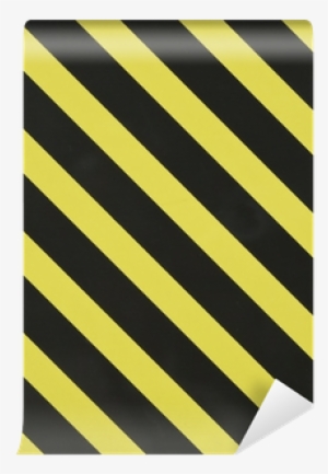 Yellow And Black Diagonal Stripes Wall Mural • Pixers® - Necktie