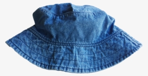 Denim Bucket Hat With Initial Patch