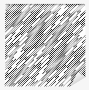 Black And White Abstract Diagonal Stripes Geometric - Euclidean Vector