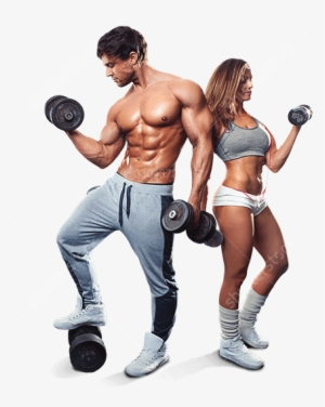 Couple Workingout Watermark - Fitness Png