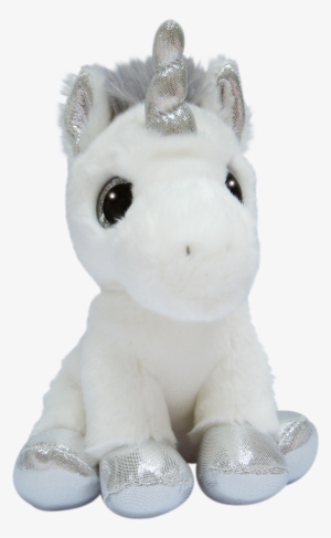 Unicorn Silver Glitter Eyes - Stuffed Toy