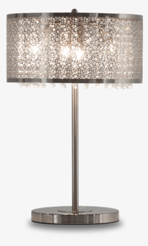 Glitter Silver-cut Out Crystal Lamp - Bob's Discount Furniture