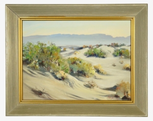 Plein Air Desert Landscape Oil Painting By California - Artist