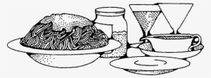 Spaghetti - Spaghetti Clipart Black And White Png