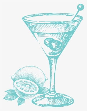 100 [ Blue Martini Png ] - Cocktail Glass Vector Vintage
