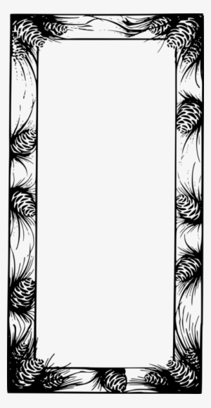 Black And White Computer Icons Flower Picture Frames - Picture Frame
