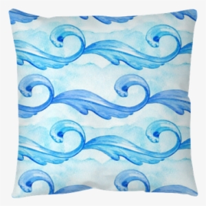 Blue Sea Waves Seamless Pattern - Wind Wave