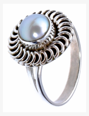 Silver Rings Pearl Arches Wide Margin Of 925 Sterling