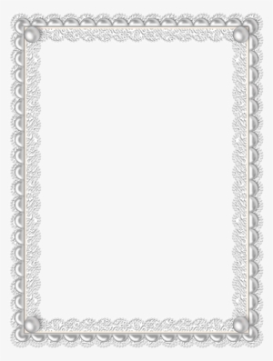 Pearls In Lace Frames - Victorian Border