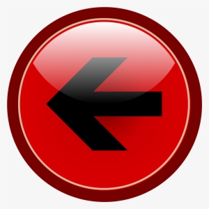 Open - Red Back Button Png
