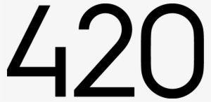 420 Logo Alone Black - 420 Logo Png Transparent