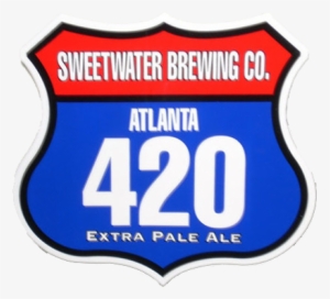 420 Road Sign Sticker Large - Sweetwater 420 Logo