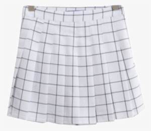 Itgirl Shop Grid School Short Pleated Skirt Aesthetic - Clothing