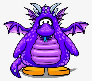 Purple Dragon Player Card - Club Penguin