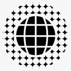 Earth Grid With Circular Pattern Around Vector - Icon