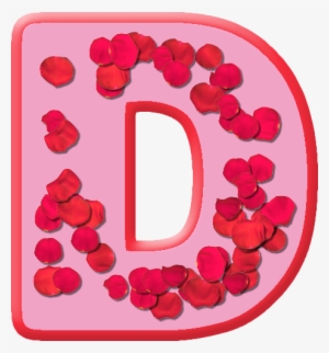 D Letter In Rose
