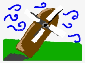 Snowball Tips Over The Windmill - Illustration
