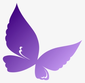 Gradient Purple Butterfly Clip Art At Clipart - Butterflies Clip Art Png