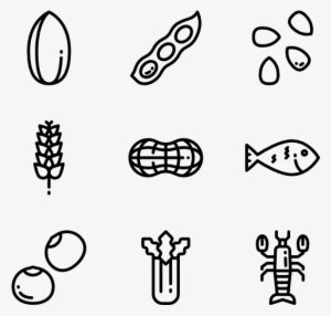Allergenic Food Linear - Drawing
