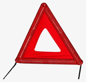 Warning Triangle In A Red Plastic Case - Traffic Sign