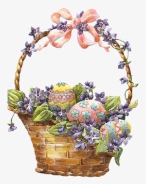 Vintage Easter Egg Basket