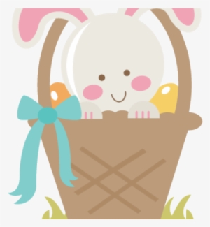 Easter Basket Bunny Png Transparent Images - Portada Para Cuaderno De Recados