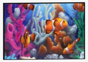 Large Zoo Mural 10 - Fish Painting