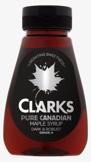 Dark And Robust Maple Syrup Front - Clarks Maple Syrup Back