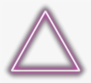 Ftestickers Geometricshapes Triangle Light Glowing - Triangle Neon Light Png
