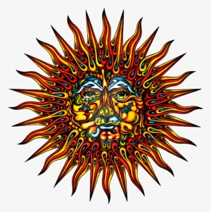 Psychedelic Sun By Sandersartgallery Image Library - Sun Pschedelic