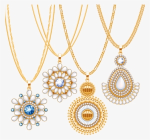 Gold Jewellery Png Pic - Necklace