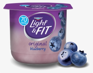 Blueberry Nonfat Yogurt - Light And Fit Blueberry Yogurt