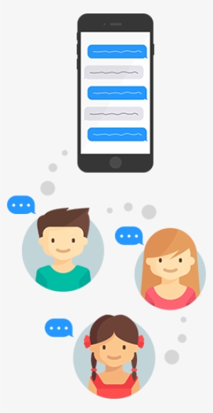 teens text messages - text message cartoon