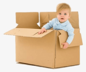 Free Png Child In Cardboard Box Png Images Transparent - Baby In Carton Box
