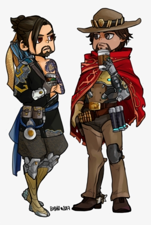 Mccree Overwatch Png Jpg Freeuse Download - Hanzo
