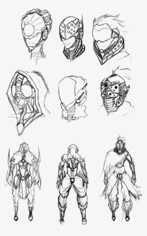 Lightsaber Drawing Head - Character Design Body Types
