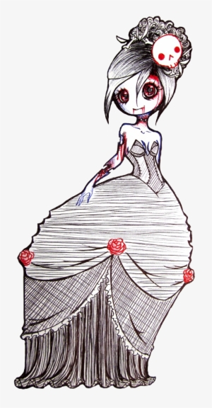 Cute Girl Zombie Drawing - Zombie Girl Costume Drawing