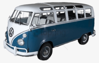 Blue Volkswagen Camper Van - Volkswagen Transporter