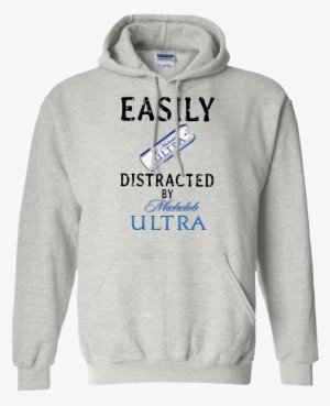 Easily Distracted By Michelob Ultra T Shirt Hoodie - Fish Face T-shirt Trout Mask