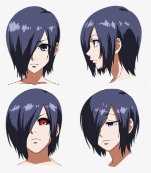 Purple Hues Which Match Her Hair - Tokyo Ghoul Touka Eyes