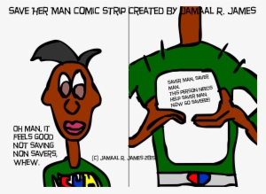 Save Her Man Comic Strip Created By Jamaal R - Cartoon