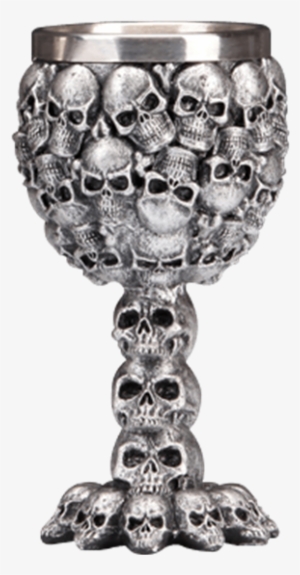 Silver Skull Goblet - Wine Glass