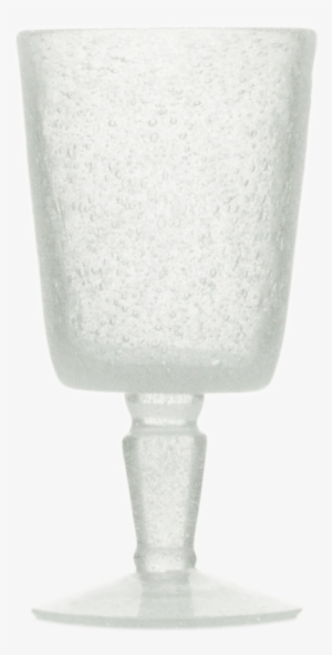 Goblet White Transparent - Memento Bicchiere Di Vetro