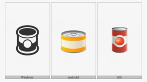 canned food on various operating systems - illustration
